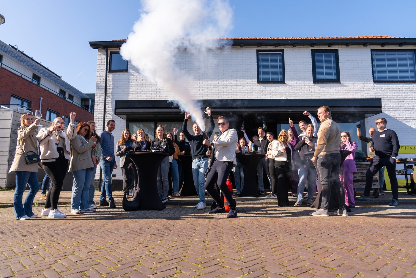 Het team van Gast is Koning tijdens een event